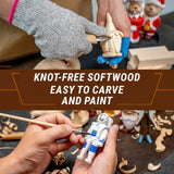 BW10 - Set of Basswood Carving Blocks 10 pcs
