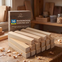 Basswood Carving Block Set, 16 pcs