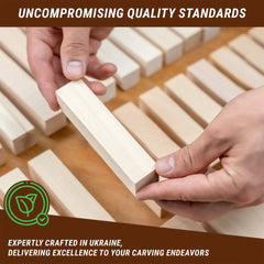 BW16 - Set of Basswood Carving Blocks, 16 pcs