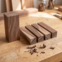 Walnut Carving Block Set, 5 pcs