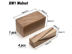 Set of European Walnut Carving Blocks