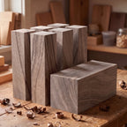 Walnut Carving Block Set, 7 pcs