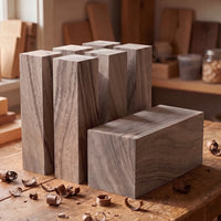 Walnut Carving Block Set, 7 pcs