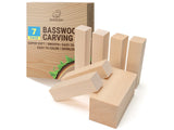 BW7 – Set of Basswood Carving Blocks