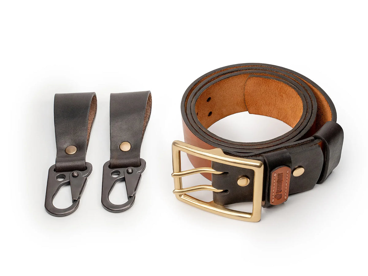 Double-Prong Bushcraft Leather Utility Belt - LC_B1 – BeaverCraft Double-Prong Bushcraft Leather Utility Belt - LC_B1 – BeaverCraft