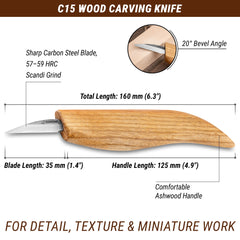 Knife for Detailing and Wood Carving