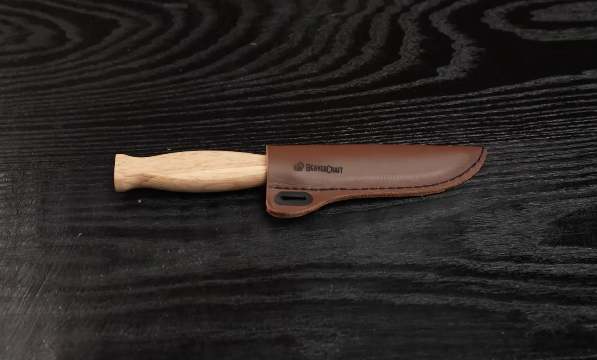 Whittling Knife with Leather Sheath – C4S – BeaverCraft Tools Whittling Knife with Leather Sheath – C4S – BeaverCraft Tools