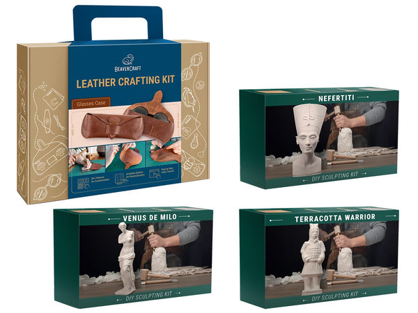 4-in-1 Gift Bundle – Sculpt & Discover: 3 Relics + Leather Case
