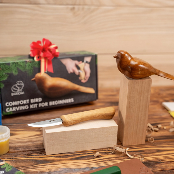 Comfort Bird Kit  – DIY Carving Kit  with Safety Gloves in size S