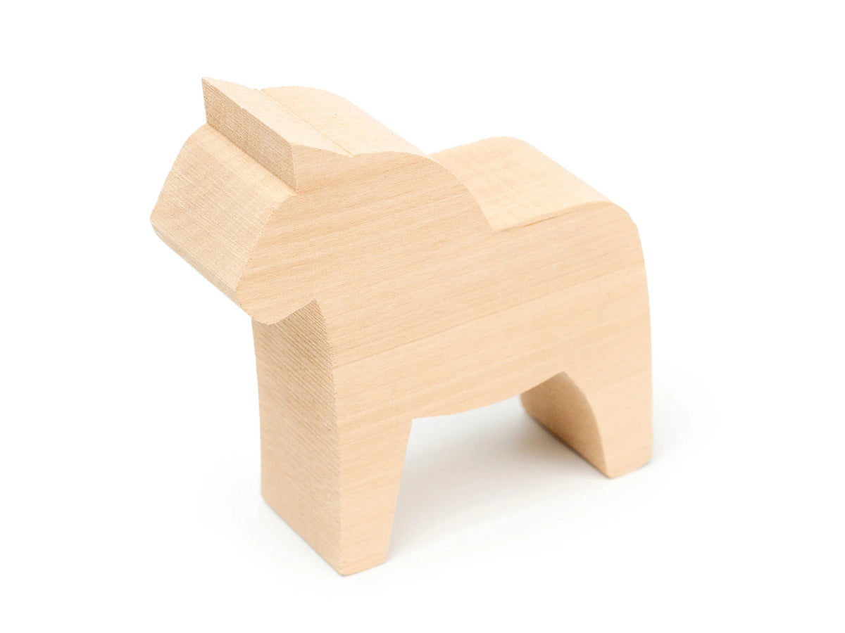 Dala Horse Carving Blank