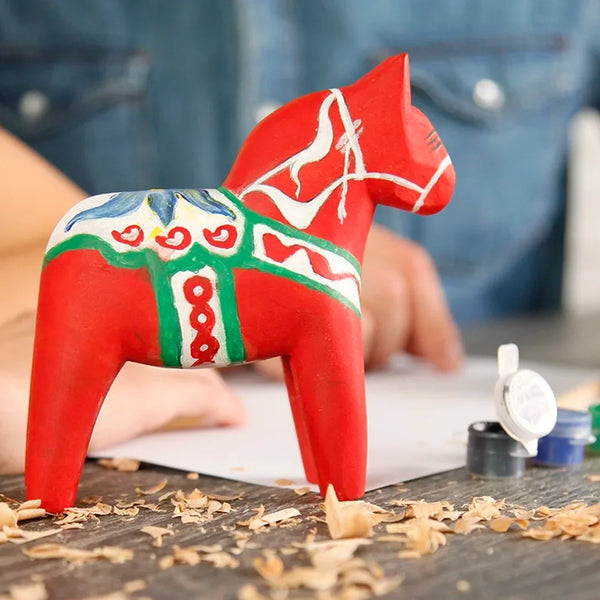 Kit de sculpture cheval Dala – Kit complet de démarrage pour whittling pour débutants – DIY02