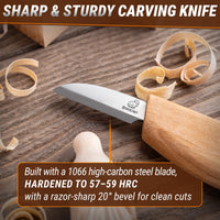 Wizard Starter Bundle – DIY Carving Kit with Safety Gloves in size S