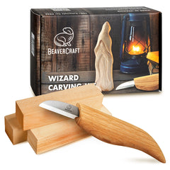 Wizard Carving Kit – Complete Starter Whittling Kit for Beginners – DIY03