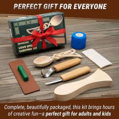 Celtic Spoon Carving Kit – Complete Starter Whittling Kit for Beginners – DIY04