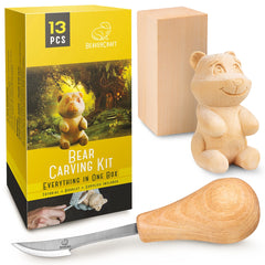 Kit de sculpture d'ours – Kit complet de démarrage pour débutants – DIY05