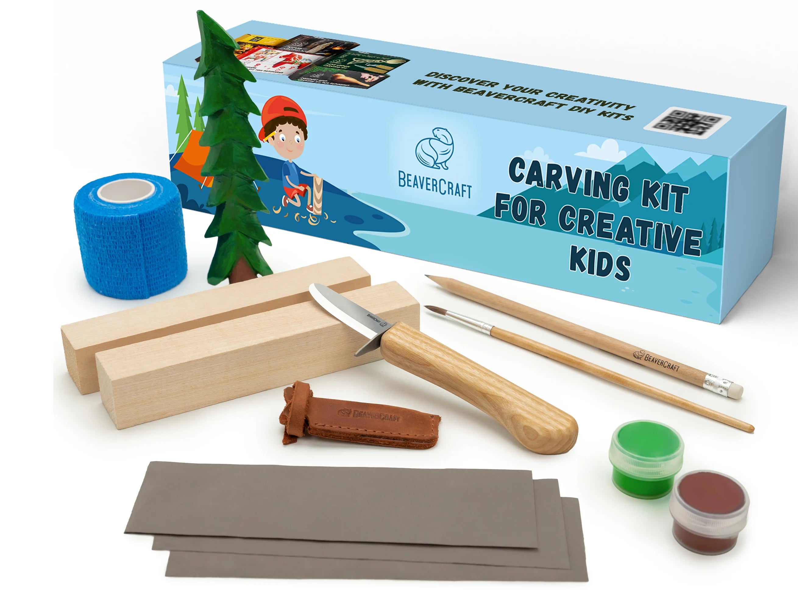 BeaverCraft Kids Carving Hobby Kit