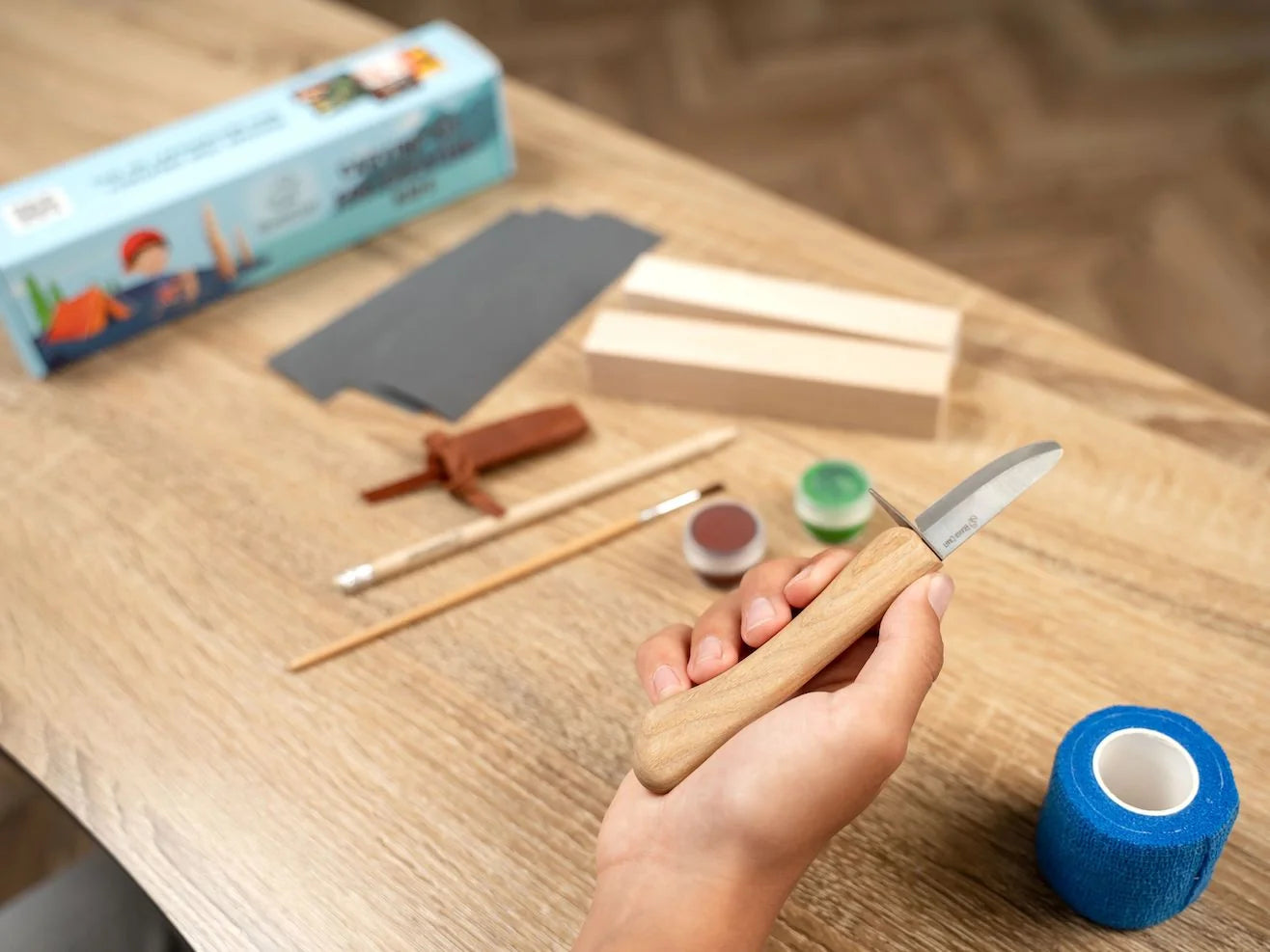 Whittling kit for kids, beginners, basics, projects. Bird carving supplies  – BeaverCraft Tools