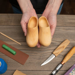 Wooden Clogs Carving Kit – Complete Starter Wood Carving Kit – DIY10