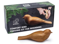 Double Bird Carving Set – Comfort Bird Carving Kit + Extra Cherry Block – BDIY01_BW_C