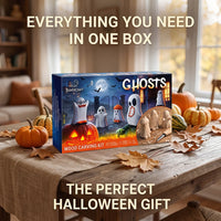 Ghosts Wood Carving Kit – Complete Whittling Kit for Beginners, Kids & Adults
