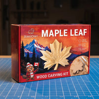 Maple Leaf Carving Kit – Complete Relief Carving Kit for Beginners, Kids & Adults