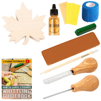 Maple Leaf Carving Kit – Complete Relief Carving Kit for Beginners, Kids & Adults