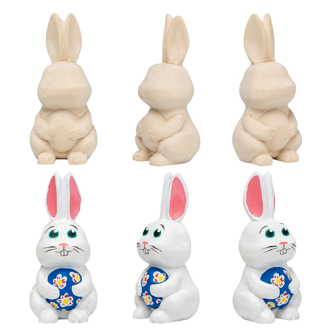 DIY Bunny Wood Carving Kit for Beginners – Complete Set with Tools