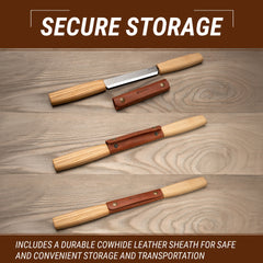 DK2S – Zugmesser mit Lederscheide