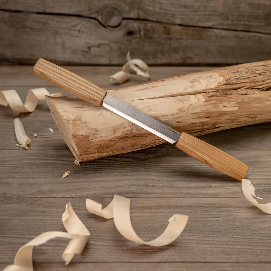 Cuchillo de desbaste con funda de cuero - DK2S