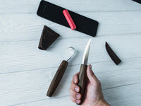 Set de Tallado de Cuchara de Lujo con Mangos de Nogal – S01X Negro