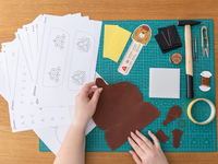 Accessory Pack – Complete Leather Crafting Kit Bundle with Bracelets & Glasses Case – BDIY_L_BC