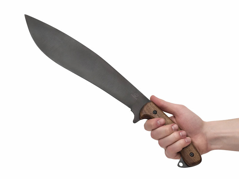 The KKR1 kukri held in hand