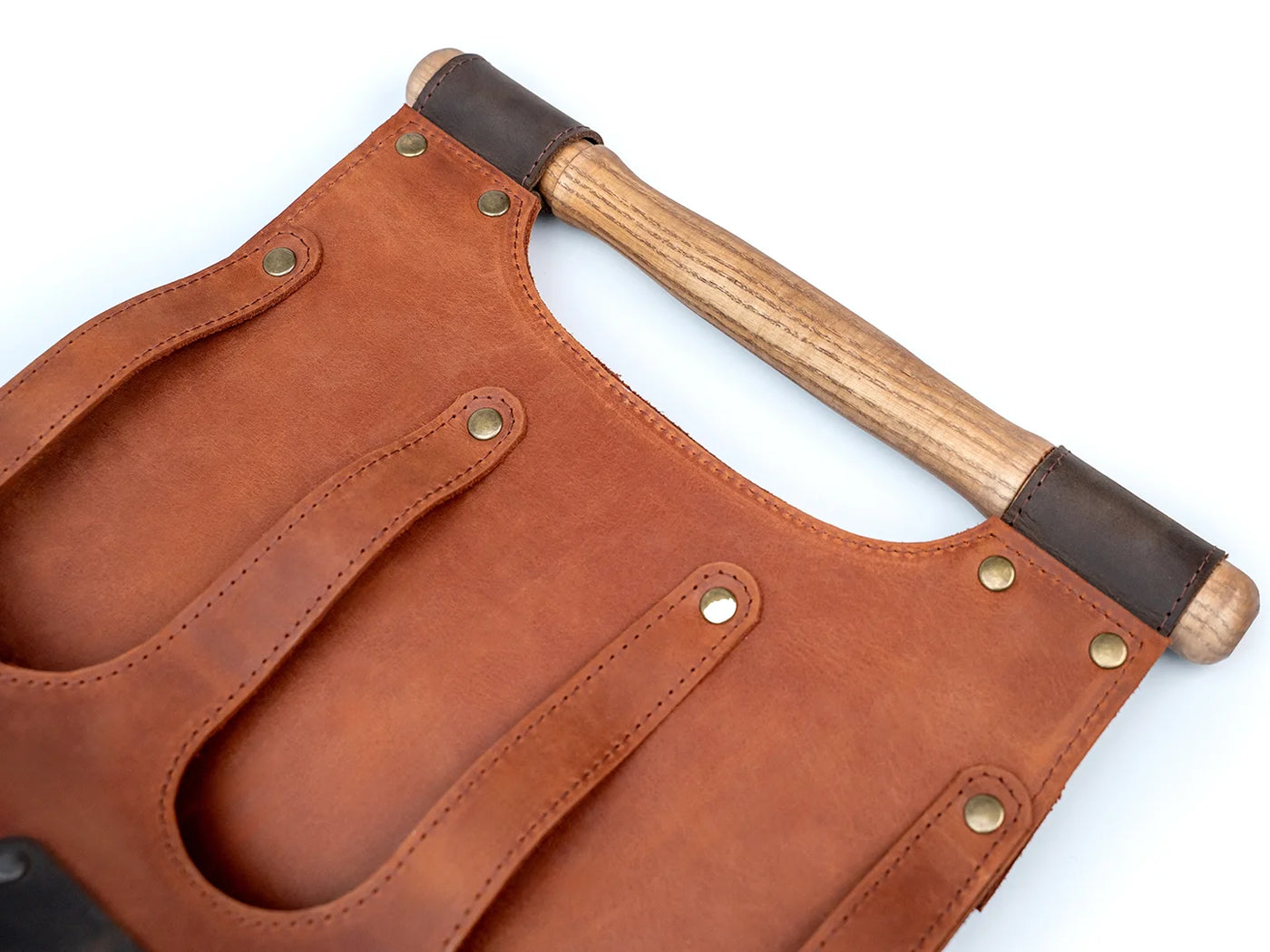 Leather Beer Carrier 6-Pack Bottle Caddy – LC_BH6 – BeaverCraft Tools