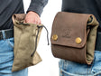 Leather & Canvas Foraging Belt Pouch