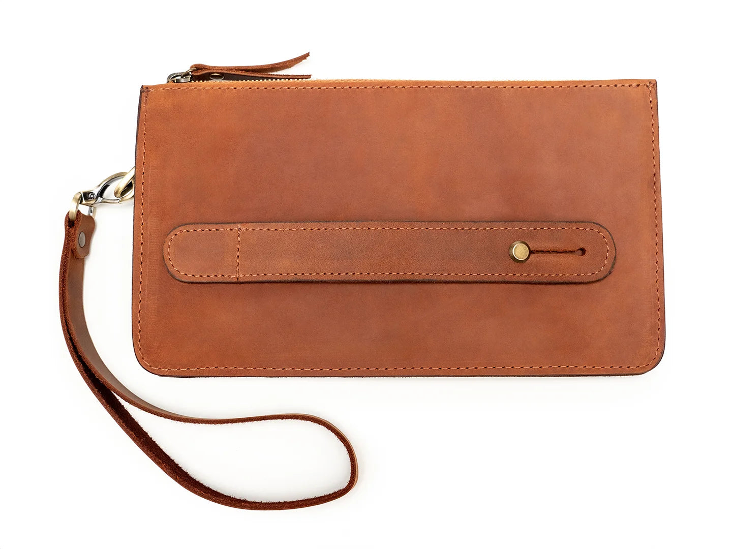 Leather Clutch Wristlet Hand Bag
