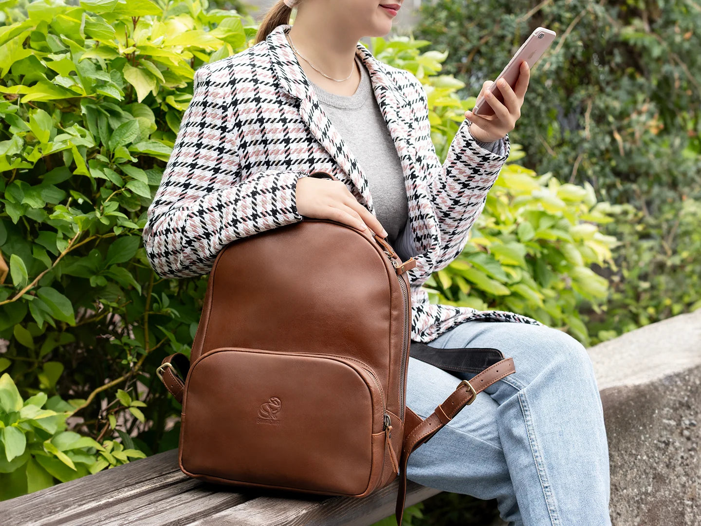 Serenity – Leather Backpack for Women, Brown