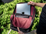 Steadfast – Leather Laptop Backpack for Men, Black