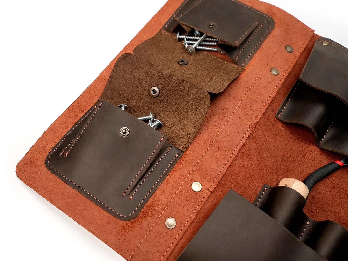 LC_TH_17 – Multi-Functional Leather Tool Roll – BeaverCraft Tools