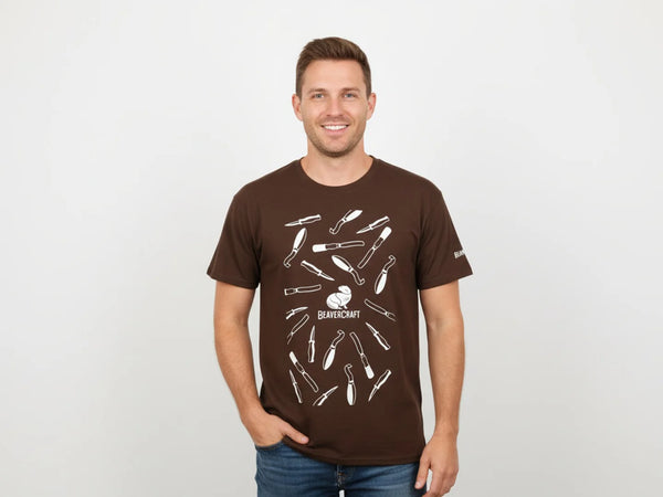 BeaverCraft Herren-T-Shirt (Braun)