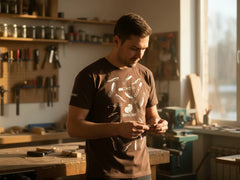 T-Shirt Homme BeaverCraft (Marron)
