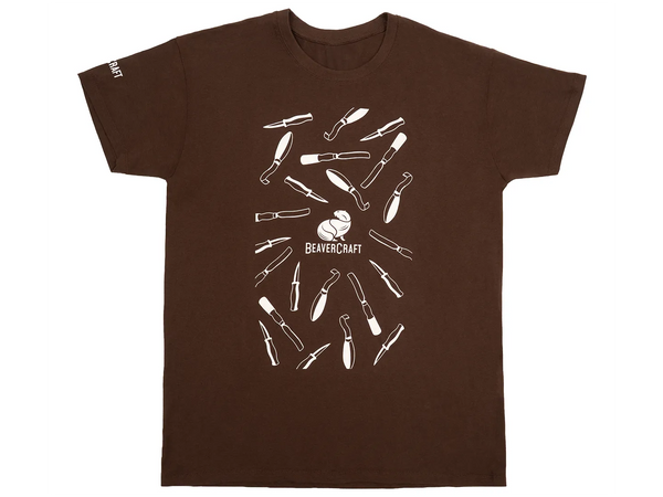 BeaverCraft Herren-T-Shirt (Braun)