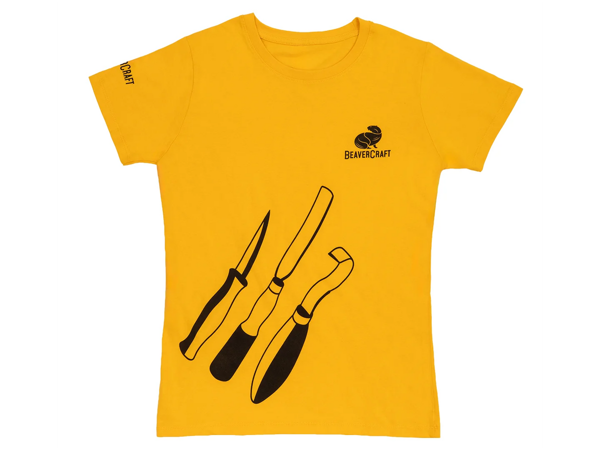 BeaverCraft Damen-T-Shirt (Gelb)