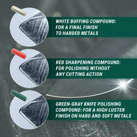 Set de 3 Compuestos para Pulir (Rojo, Blanco, Verde) - P03