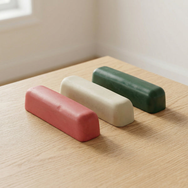 Set de 3 Compuestos para Pulir (Rojo, Blanco, Verde) - P03