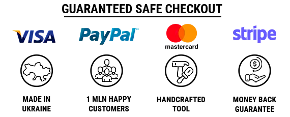 Guaranteed safe checkout Verified seller Visa PayPal MasterСard Stripe