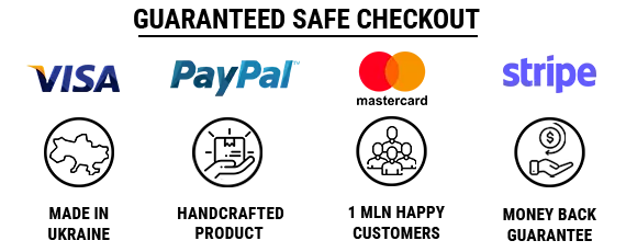 Guaranteed safe checkout Verified seller Visa PayPal MasterСard Stripe