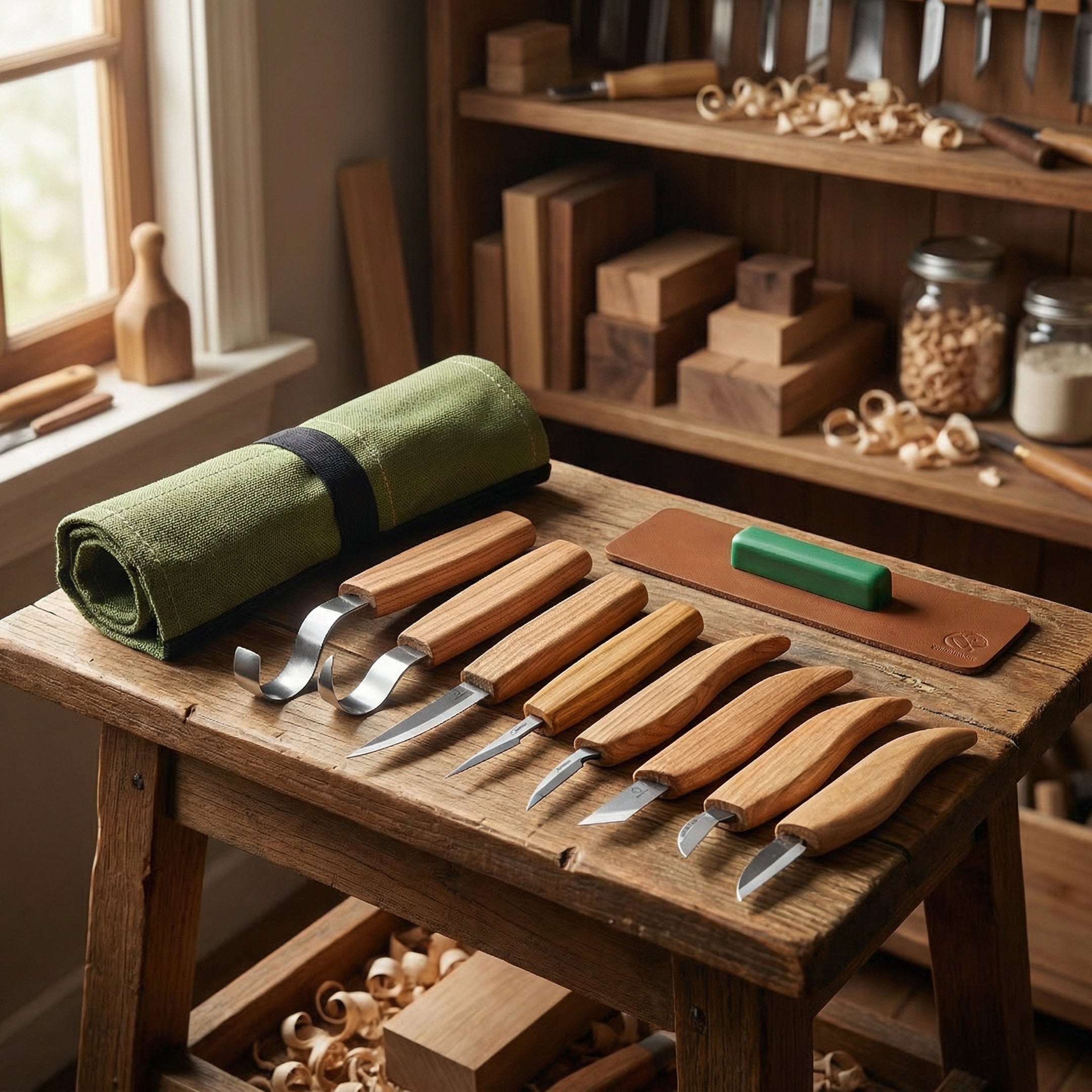 Best professional tools set S08 for woodworking - BeaverCraft