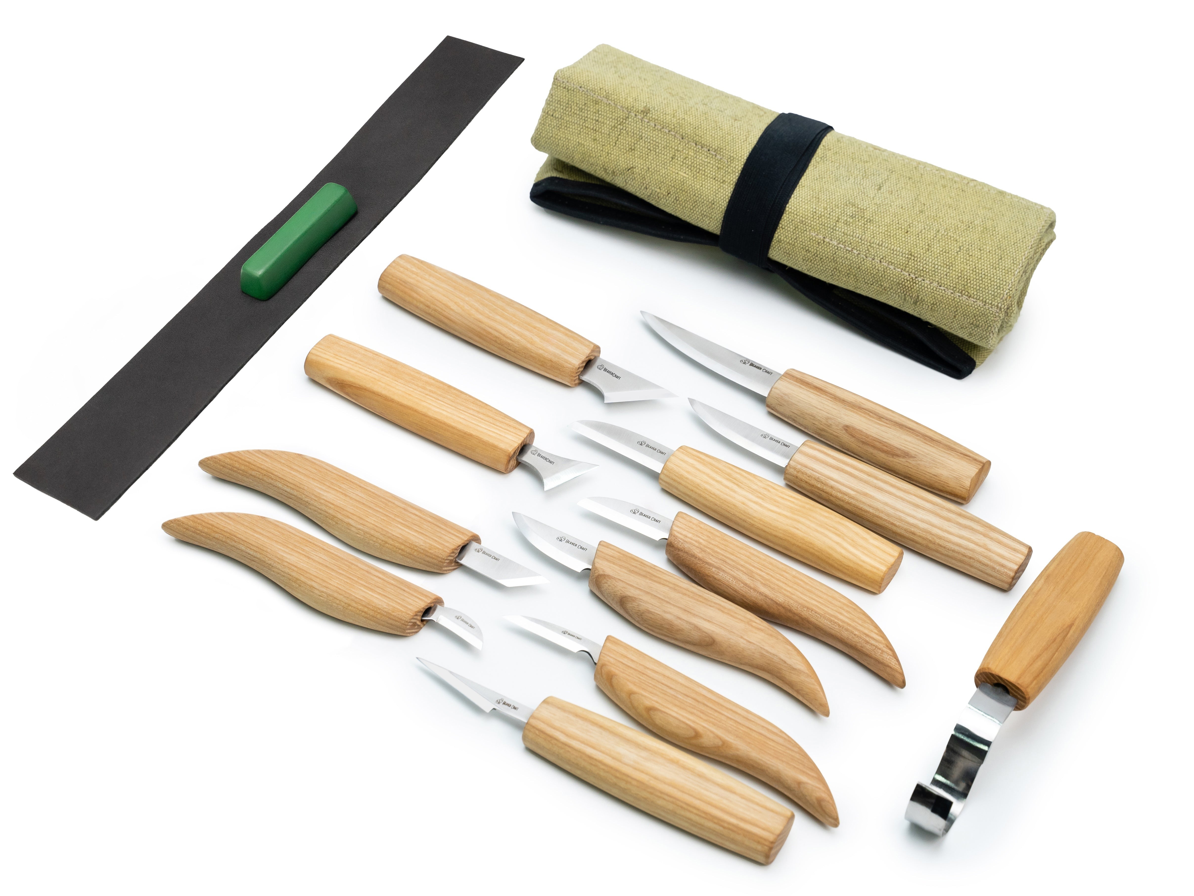 BeaverCraft S10 - Wood Carving Set of 12 Knives – BeaverCraft Tools