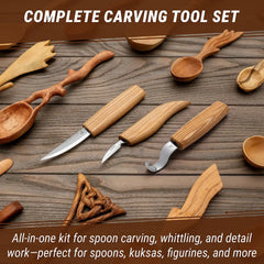 Wood Carving Tool Set for Spoon Carving (Left handed) - S13L