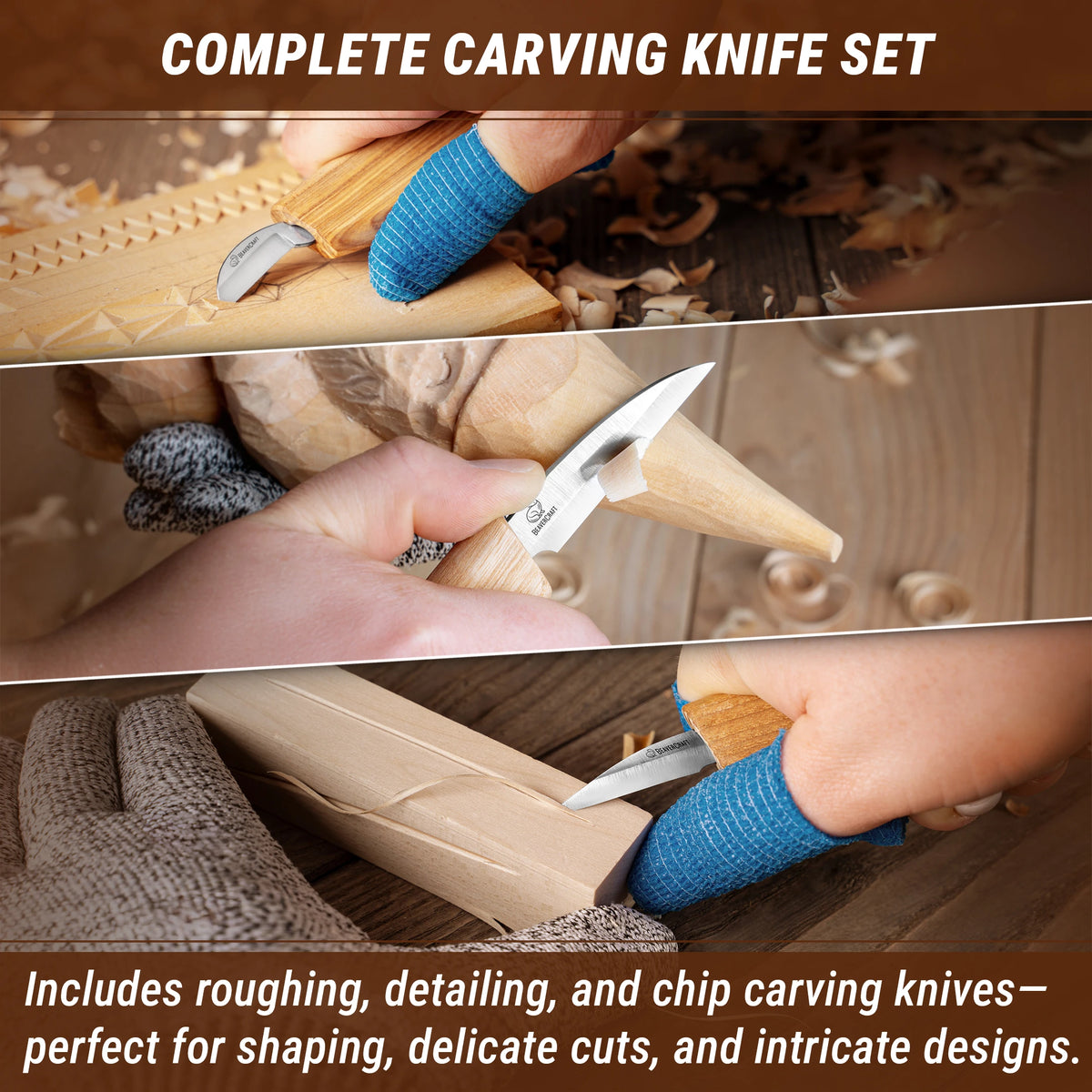 Buy beginner chip knives set online - BeaverCraft – BeaverCraft Tools